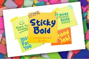 Sticky Bold Font Download