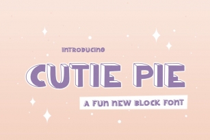 Cutie Pie Font Font Download