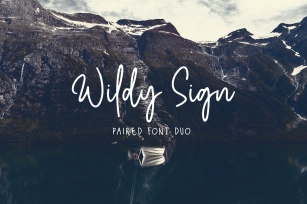 Wildy Sign - Paired Font Duo Font Download