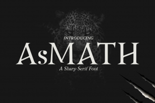 AsMATH A Sharp Serif Font Font Download