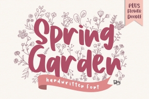 Spring Garden - Beautiful Handwritten Font Font Download