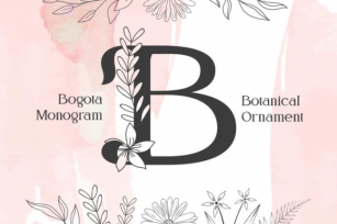 Bogota Monogram Font Download
