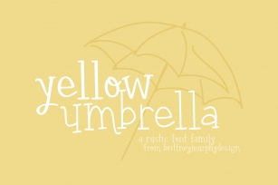 Yellow Umbrella Font Download