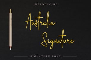 Australia Signature | Script Font Font Download