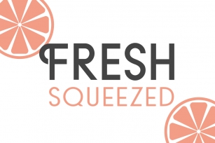 Fresh Squeezed Font Duo Font Download