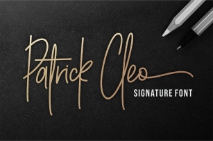Patrick Cleo Signature Font Font Download