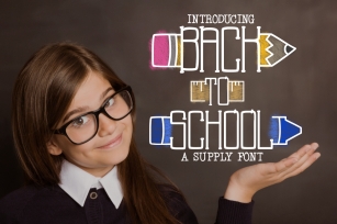 Back to School a Supply Font Font Download