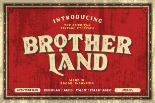 Brotherland - American Vintage Font Download