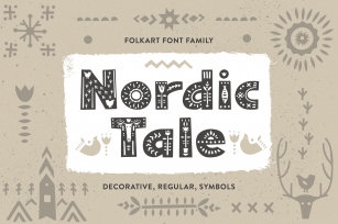 Nordic Tale - Folkart Font Family Font Download