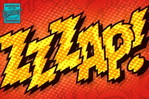 Zzzap electric comic book SFX font Font Download