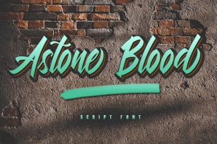 Astone Blood - Script Font Font Download