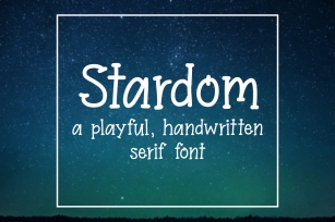 Stardom - Serif Handwritten Font Font Download