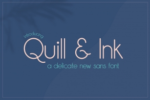 Quill & Ink Sans Font Font Download