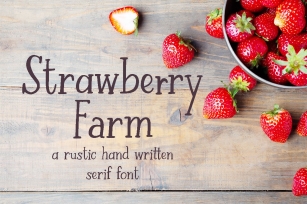 Strawberry Farm | A Serif Font Font Download