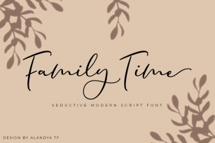 Family Time script Font Download