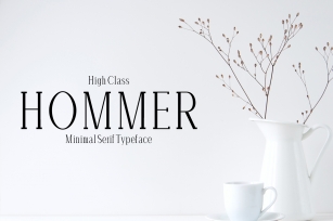Hommer Minimal Serif Typeface Font Download