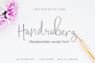 Handroberg Font Font Download