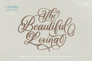 Lovina Fonts Family Font Download