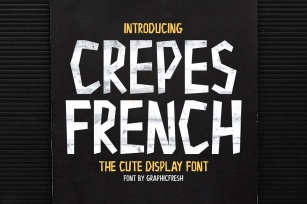 Crepes French - The Cute Display Font Font Download