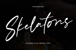 Skelatons Handmade Brush Font Font Download