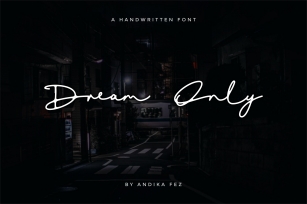Dream Only | Handwritten Font Font Download