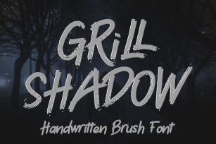 Grill Shadow - Brush Font Font Download