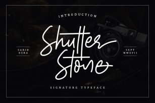Shutter Stone - Signature Script Font Download