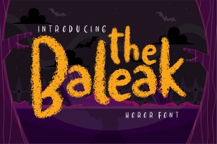 The baleak | Decorative Horror Font Font Download
