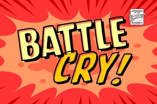 Battle Cry Comic Book SFX Font Download