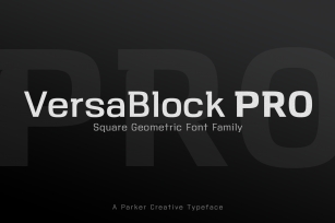 VersaBlock Pro Sharp Geometric Font Font Download