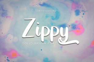Zippy - Solid Brush Font Font Download