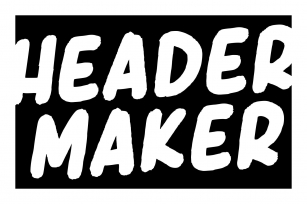 Header Maker Font Download