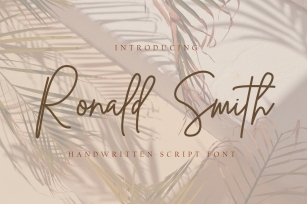 Ronald Smith Font Download