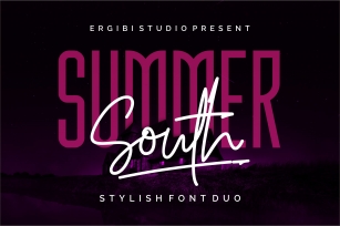 Summer South - STYLISH FONT DUO Font Download