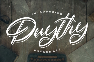 Duythy | Modern Art Font Font Download