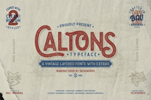 Caltons Typeface With Extra Bonus Font Download