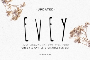 EVEY Handcrafted Multilingual Font Font Download