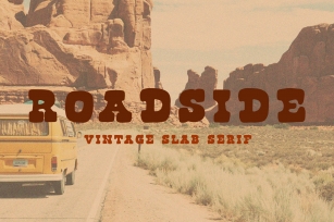 Roadside | Vintage Slab Serif Font Download