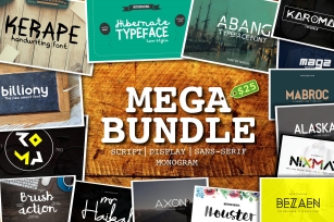 Mega Font Bundle - 95% OFF Font Download