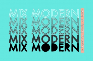 Mix Modern - A Layering Family of Fonts Font Download