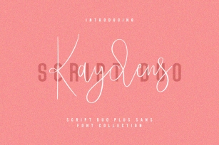 Kaydens Script Font Collection Font Download
