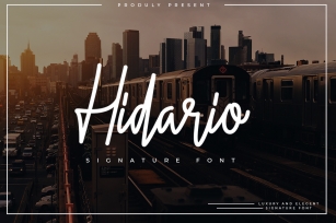 Hidario Signature Font Font Download