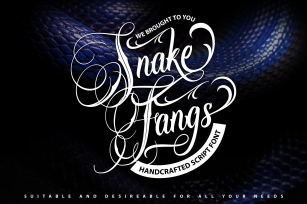 SnakeFangs | Handcrafted Script Font Font Download