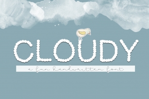 Cloudy - A Fun Handwritten Font Font Download