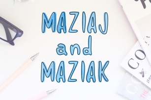 Maziaj and Maziak - 2 fonts Font Download