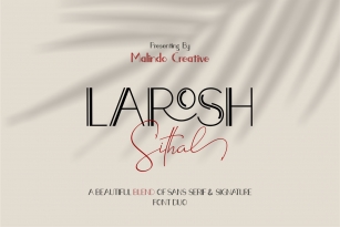 LAROSH Sithal | Font Duo Font Download