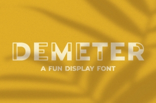Demeter  A Fun Display Font Font Download
