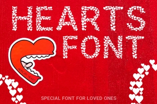 Hearts - A Font Love Story Font Download