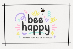 BeeHappy Font Duo Font Download