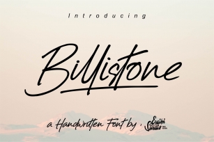 Billistone A Handwritten Font Font Download